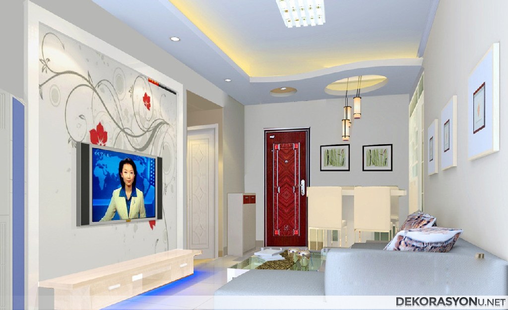 Modern asma tavanlar için mükemmel ve estetik fikirler