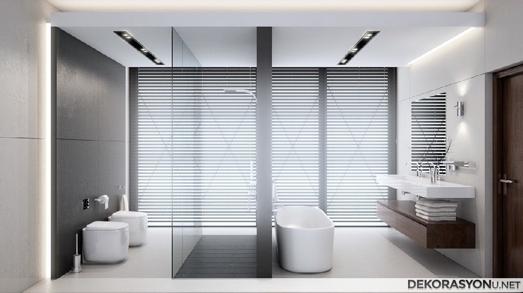 Minimalist tasarımlı etkileyici banyo küvetleri