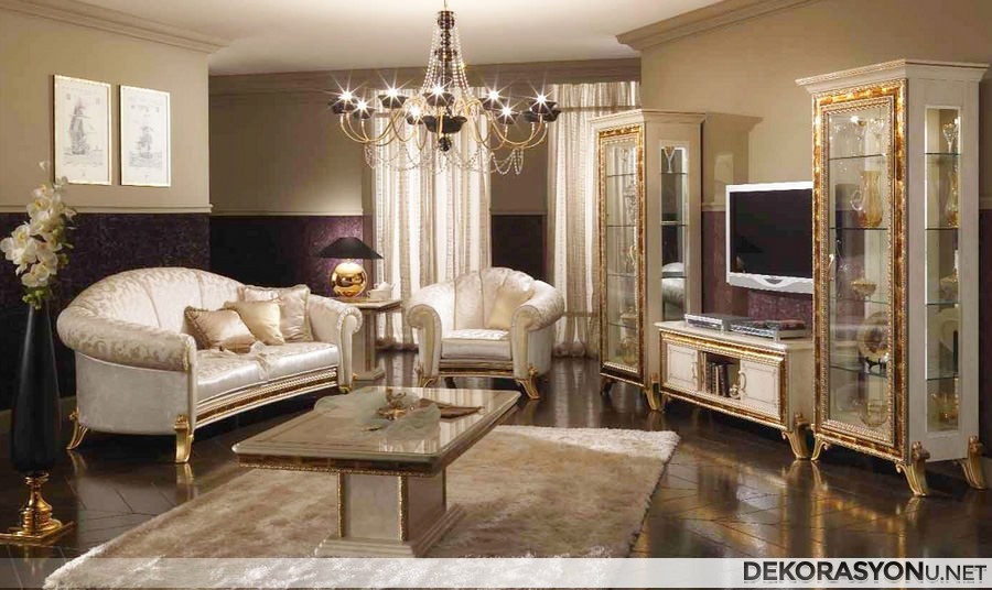 Salon için şık avangart tasarım örneği