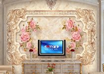 Mükemmel tv arkası duvar kağıdı modeli