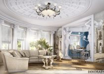 Neoklasik Salon Asma Tavan Modelleri