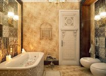Otantik küçük banyo dekorasyonları