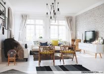 Retro tarzı gelişmiş salon tasarımları