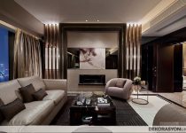 Sade tasarımlı geniş salon dekorasyonları