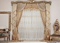 Sarı fon ve beyaz tül salon perdesi çeşitleri