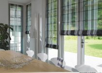Salon için şeffaf stor perde modelleri