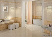 En modern Şık tasarımlı bej rengi banyo modelleri