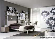 Erkek çocuklar için desenli genç odası modelleri