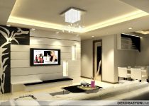 Mükemmel görünen siyah beyaz salon dizaynı