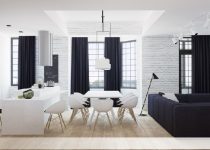 Siyah beyaz salon dekorasyon önerileri