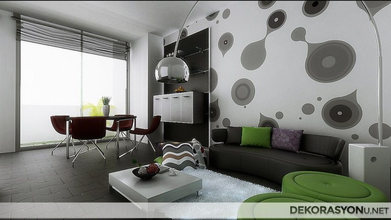 Küçük Salon ve Yemek Odası Dekorasyonu