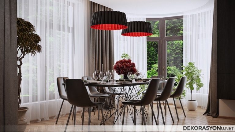 Modern Yemek Odası Dekorasyonu