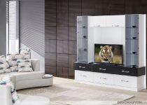 Estetik, gösterişli ve kullanışlı küçük tv ünitesi modeli