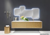 Altın renk banyo dolapları