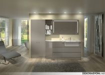 Beyaz renk banyo dolabı modelleri
