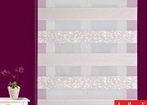 Etek dilimli ve boncuklu olabilen Brillant zebra perde