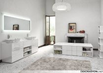 Dikdörtgen banyo ayna modeli