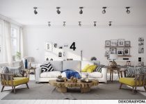 Farklı modern ev dekorasyonları