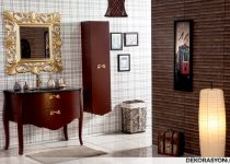 Harika küçük banyo dolabı modeli