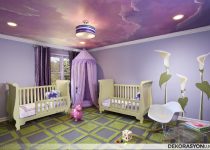 İkiz kız bebek odası dekorasyonları