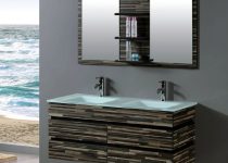 İlgi çekici küçük banyo dolabı modeli