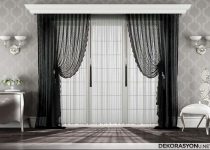 Dekoratif salon tül perde
