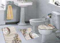 Melay yıldızlı banyo paspas modelleri