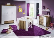 Modern kız bebek odası örnekleri