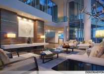 Modern tarzda salon dekorasyonu