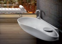 Modern tasarımlı banyo lavabo modelleri