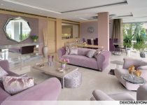 Pastel renk yemek odası ve salon dekorasyonu modelleri