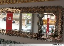 Gold salon ayna modelleri