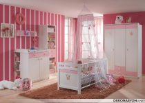 Şirin tasarımlı kız bebek odası modelleri