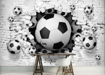 Siyah beyaz futbol topu duvar kağıdı