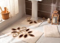 Taç grisya banyo paspası modeli