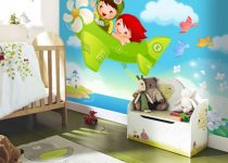 3D bebek odası duvar kağıdı