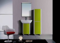 Yeşil küçük banyo dolabı modelleri