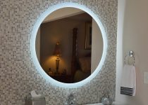 Yuvarlak ledli banyo ayna modeli