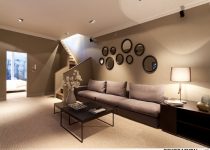 Yuvarlak salon ayna modeli
