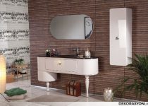 Zarif küçük banyo dolabı modeli