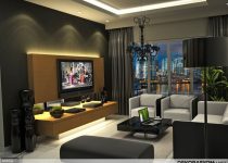 Salon Dekorasyonu Led Işıklı Model