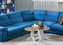 Küçük salon dekorasyonu için Alfemo Florida köşe koltuk takımları