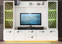 Dekoratif ve şık modern tv ünitesi