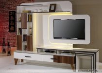 Spor tasarımlı modern tv ünitesi