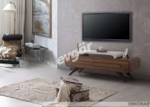 Evgör Milito ceviz tv sehpası dekorasyonları