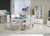 Fonksiyonel beyaz yemek odası takımı