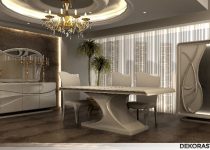 Gösterişli modern yemek odası takımı