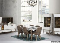 Harika modern yemek odası takımı