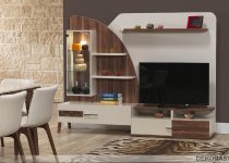 Dekoratif ve modern tv ünitesi dizaynı