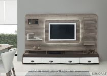 Salona renk katacak modern tv üniteleri